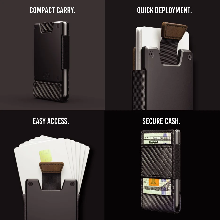 PROOF Wallet | The Everglade | Black Full Grain Crocodile Leather & Dark Gunmetal - Image 8