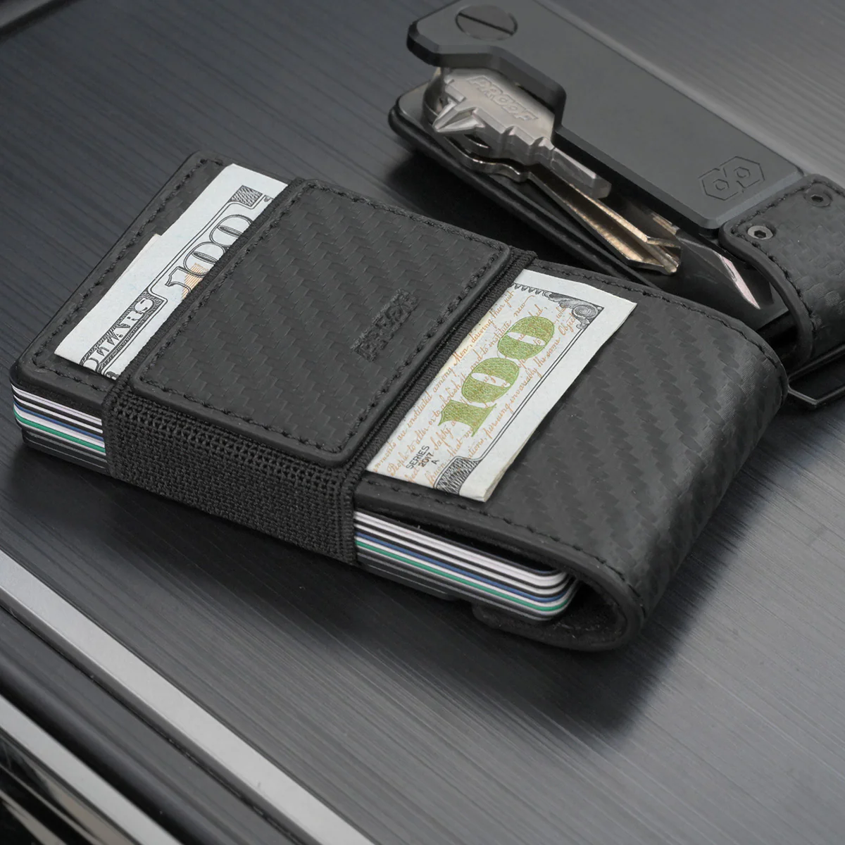 PROOF Wallet | The Oracle | Black Carbon Fiber & Dark Gunmetal - Image 3